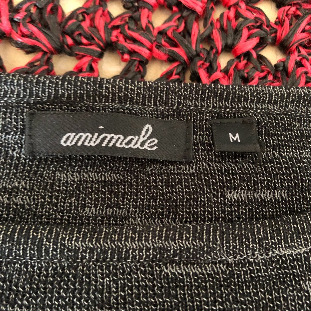 Animale grey sweater with mini studs in size Medium